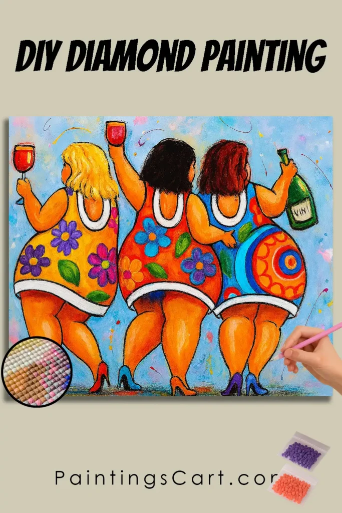 Celebration in Vibrant Colors pin diamond painting paintingscart 683x1024 1 DIY paintings - Paint by numbers - Diamond Painting