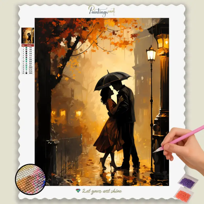 Romantic Couple in Night