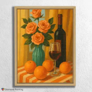 Coral_Roses_and_Wine_Still_Life