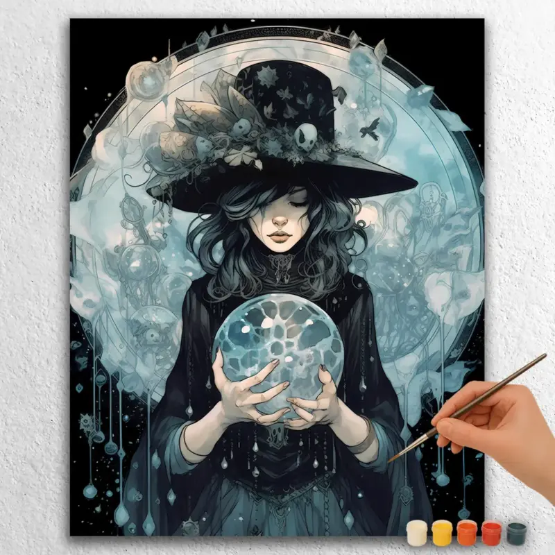 Crystal Witch with Hat