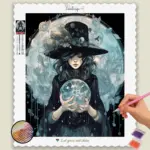 Crystal_Witches_22921_base-diamond-painting-paintingscart Witch with Crystal and Black Hat