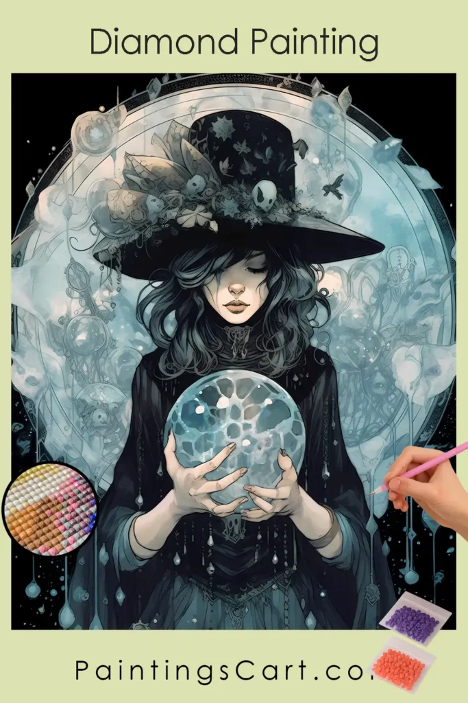 Witch with Crystal and Black Hat 1 Witch with Crystal and Black Hat