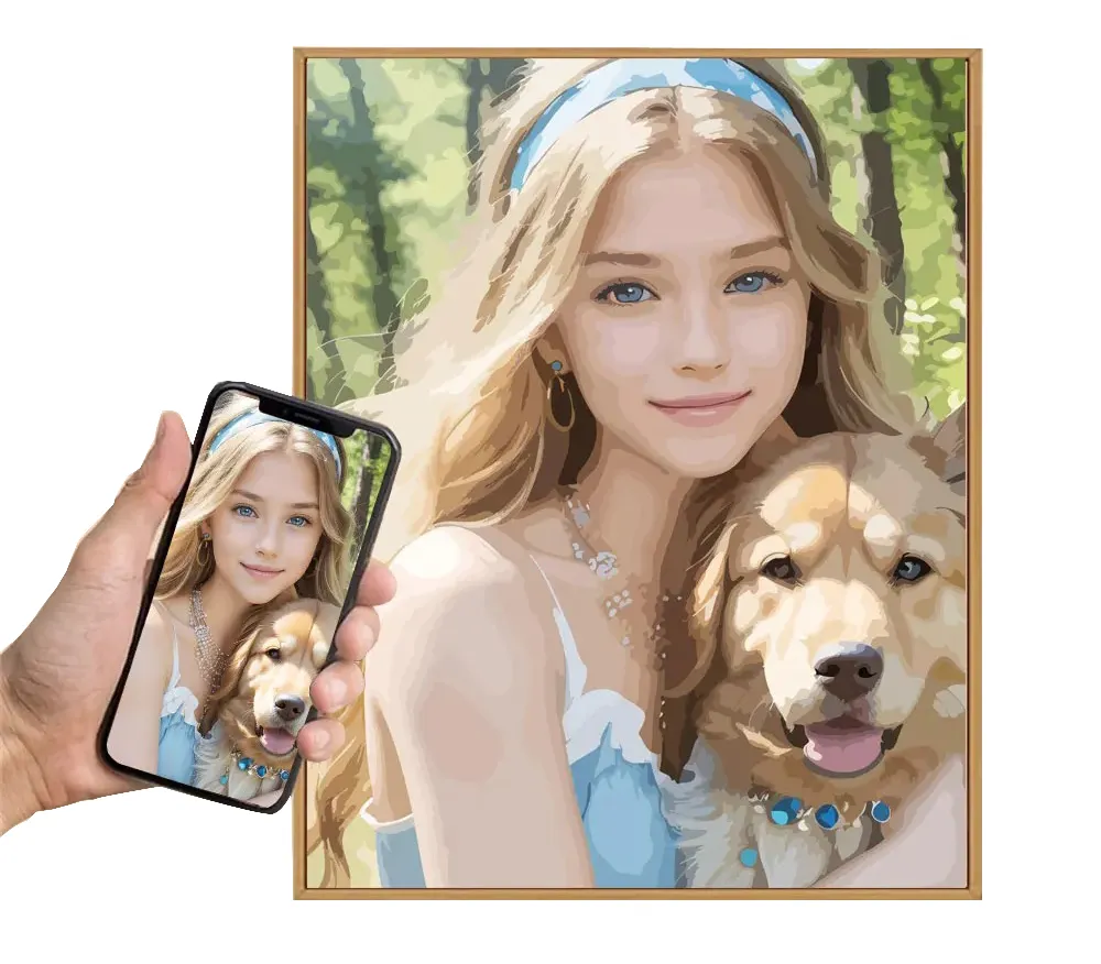 Custom Paint by Numbers 2 DIY paintings - Paint by numbers - Diamond Painting