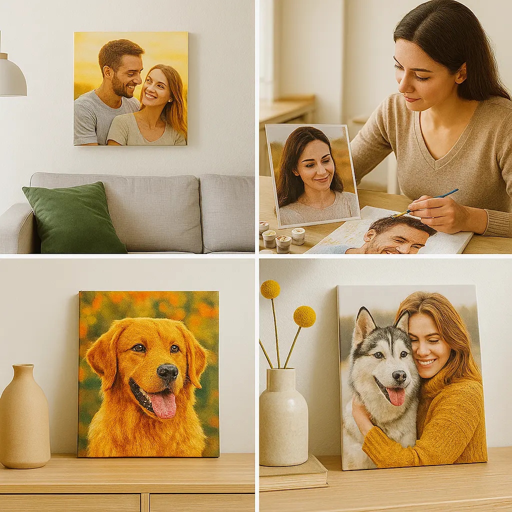 Custom Paintiing for wall decoration DIY paintings - Paint by numbers - Diamond Painting