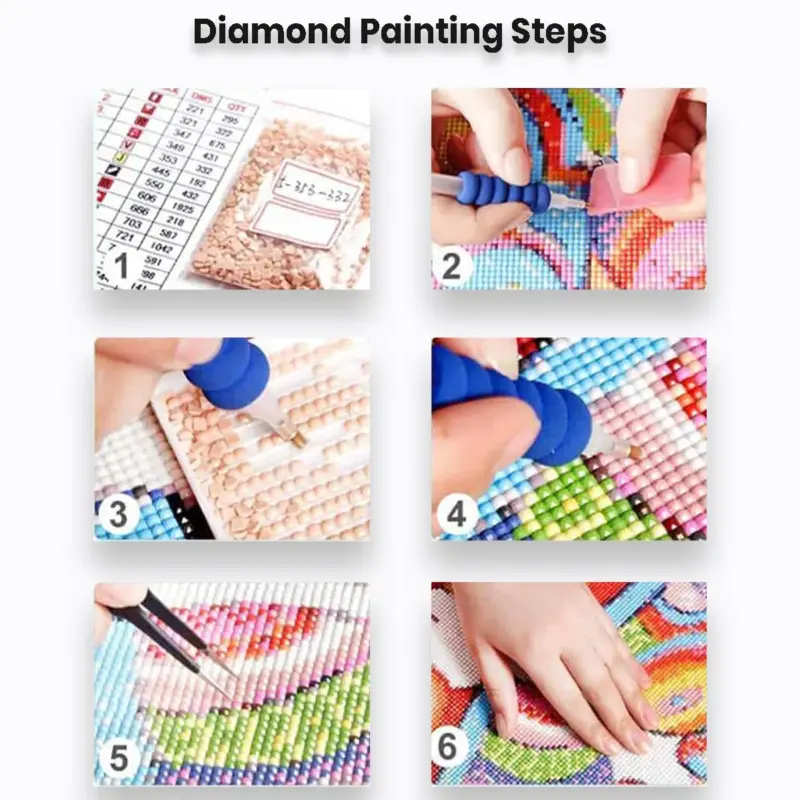 Diamond Painting Steps