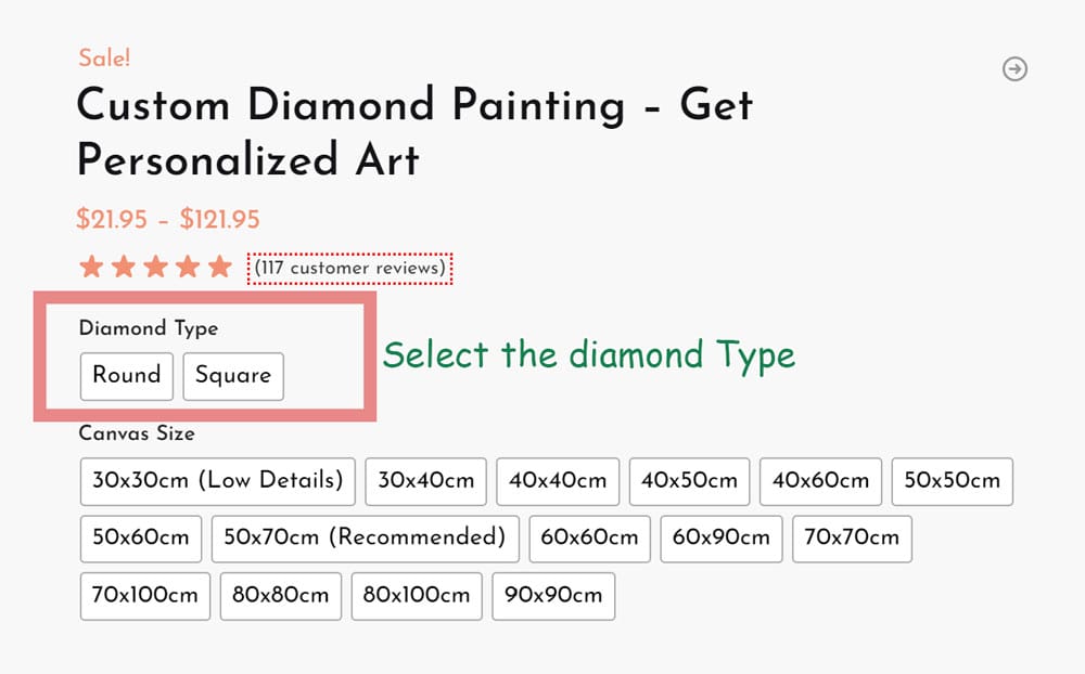 Diamond Type selection DIY paintings - Paint by numbers - Diamond Painting