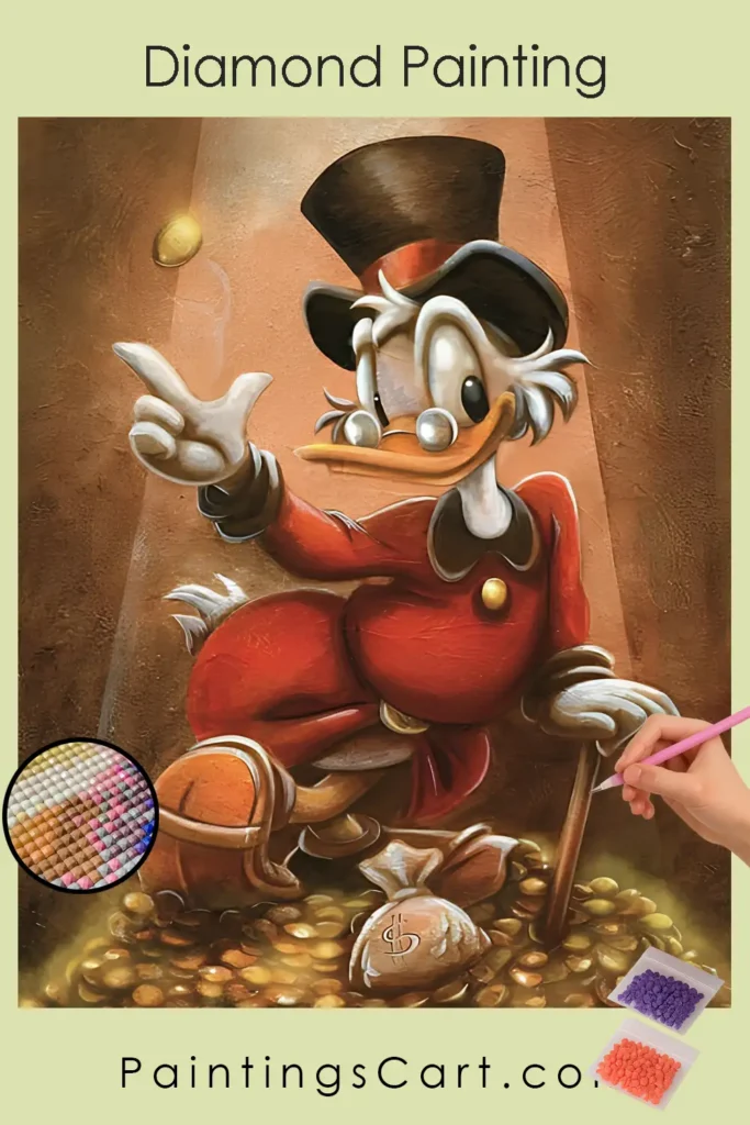 Donald duck pin diamond painting paintingscart 683x1024 1 DIY paintings - Paint by numbers - Diamond Painting