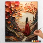 Earthy-Elements-Spring-91273 Majestic Woman and Flowers