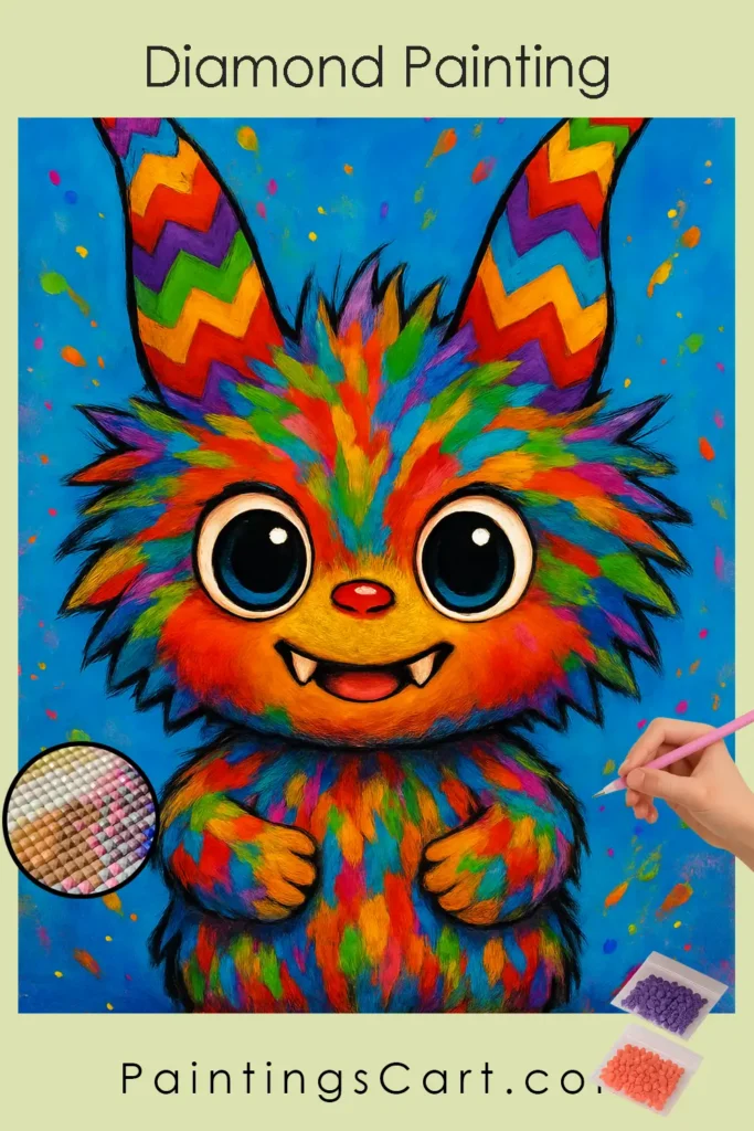 Fantastical_Creature_with_Bright_Horns_ Labubu doll