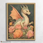 Cute Floral Dragon