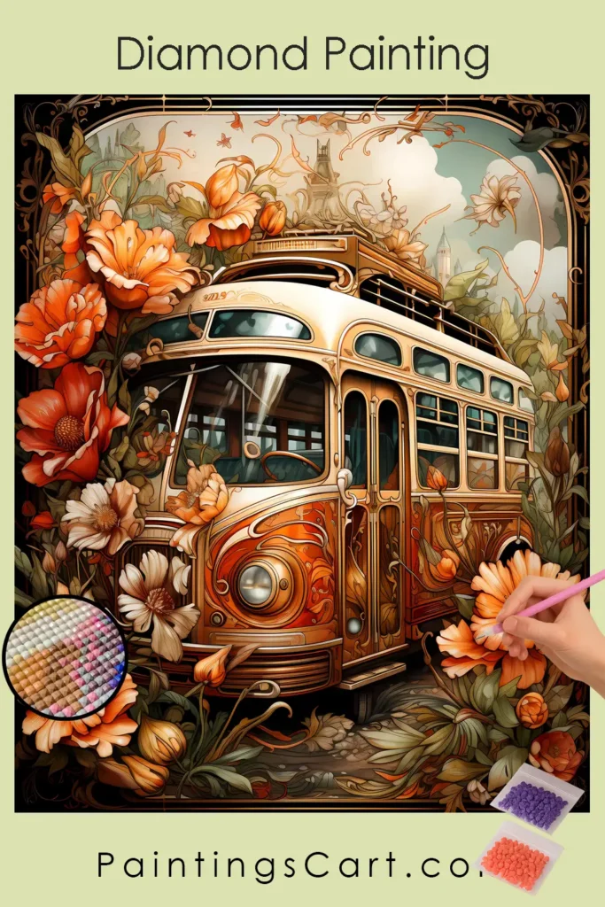 Vintage Bus Graffiti Spring