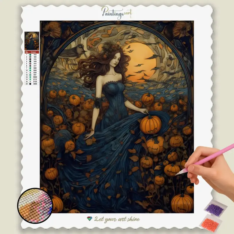 Halloween_on_farm_81740_base-diamond-painting-paintingscart Halloween on Farm