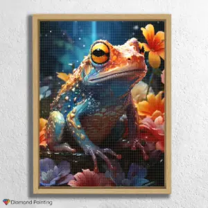 Colorful Frog Show thinking Here's the SEO-optimized content for "Colorful Frog": Produktname Bunter Frosch English Translation: Colorful Frog Produktbeschreibung Tauchen Sie ein in die lebendige Welt der Natur mit unserem fröhlichen Diamond Painting "Bunter Frosch"! Dieses bezaubernde Motiv fängt die schillernde Schönheit eines