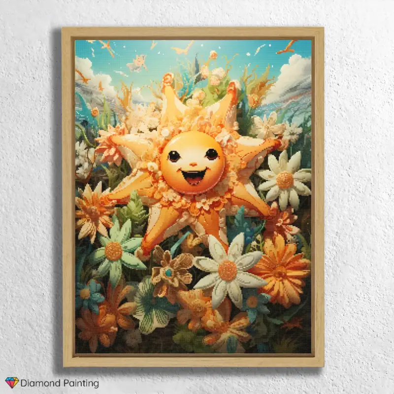 Happy Starfish in the Sea