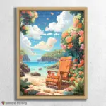 Kawaii_BEach_32069_float-diamond-painting-paintingscart Beachside Chair