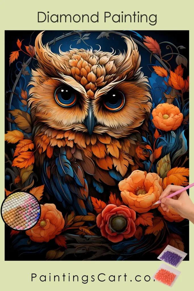 Kawaii Owl in Fall 1 Kawaii Owl in Fall