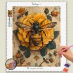 Bee on Yellow Flower