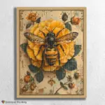 Bee on Yellow Flower