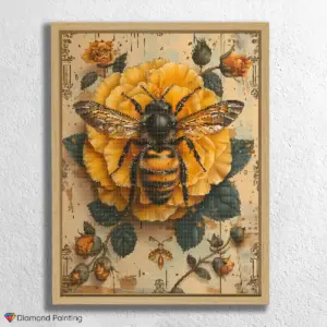 Bee on Yellow Flower