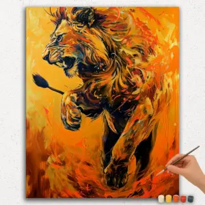 The Roaring Lion - Paint by Number