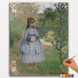 Girl with a Dog - Paint By Numbers