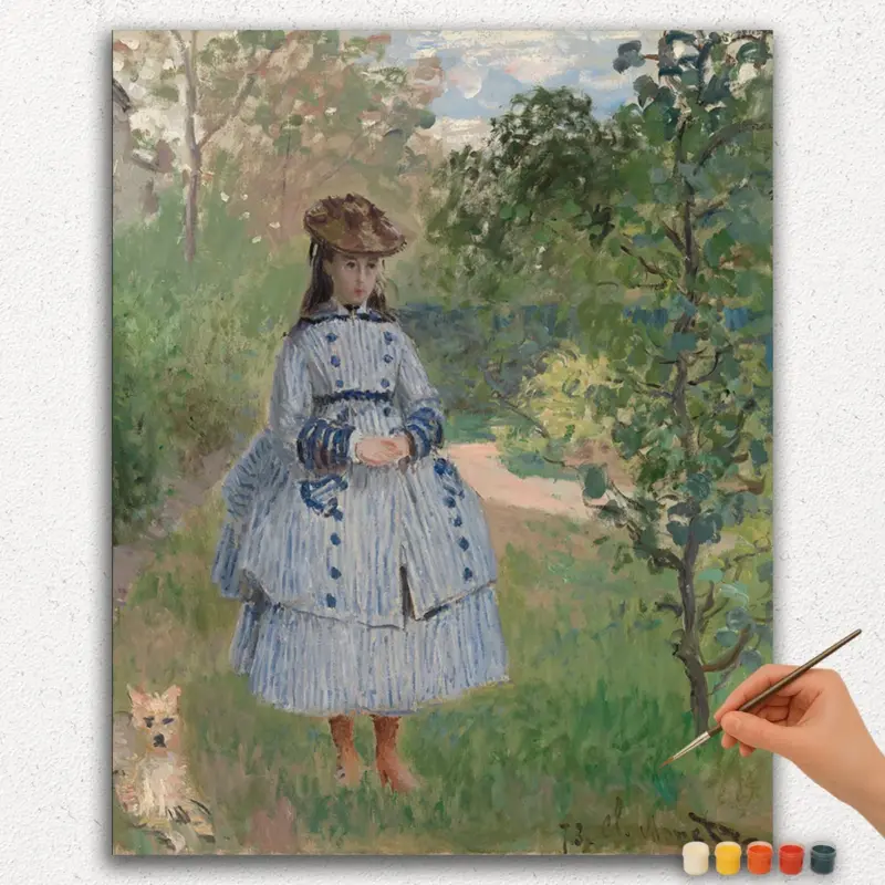 Girl with a Dog - Paint By Numbers