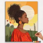 The beautiful Girl - Paint by Numbers