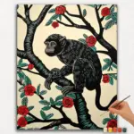 The Black Monkey - Paint by Numbers