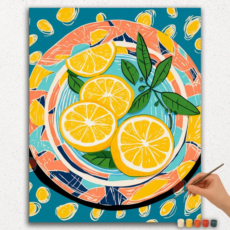 Juicy Lemons - Paint by Numbers