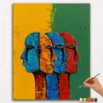 Paint-By-Numbers-DIamond-Painting-Ver-PNV-260 Faces