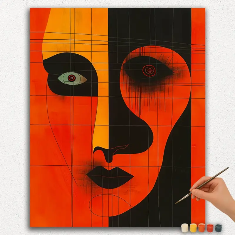 Paint-By-Numbers-DIamond-Painting-Ver-PNV-264 The Face