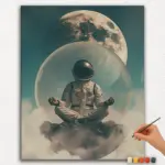 Paint-By-Numbers-DIamond-Painting-Ver-PNV-265 In Space