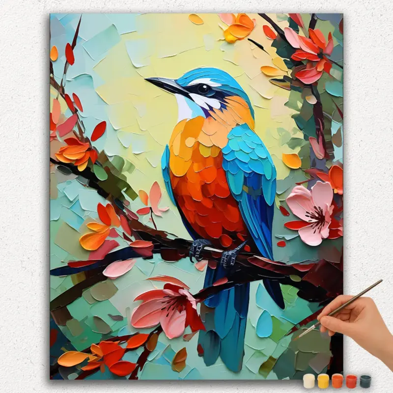 Paint-By-Numbers-DIamond-Painting-Ver-PNV-300 Sparrow