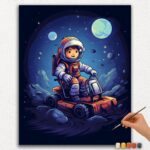 Paint-By-Numbers-DIamond-Painting-Ver-PNV-5 Rover on the Moon