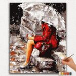 Paint-By-Numbers-DIamond-Painting-Ver-jpgg-20 Girl Holding An Umbrella - Paint by Numbers