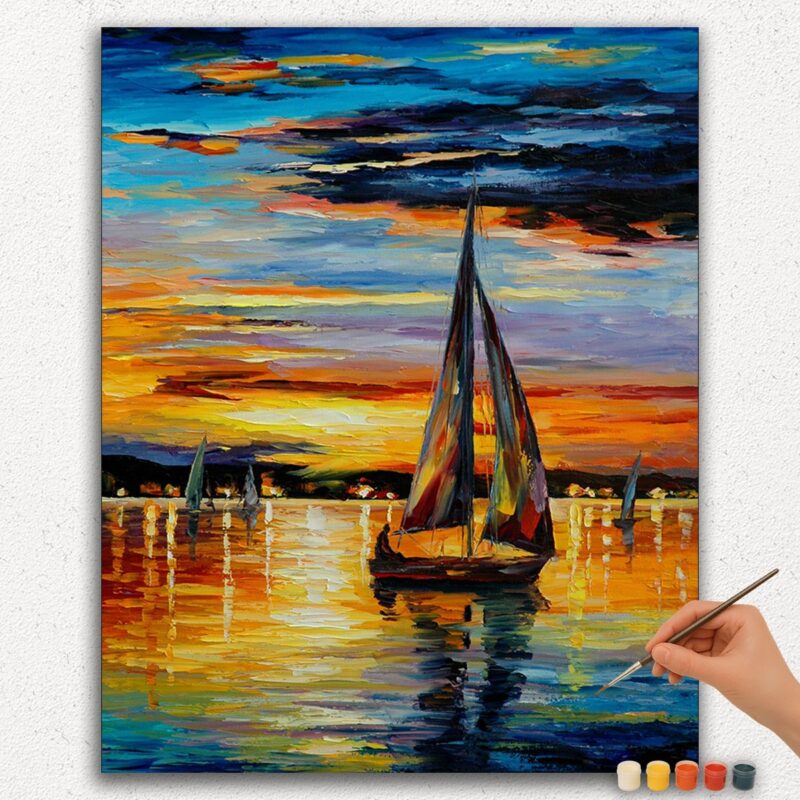 Paint-By-Numbers-DIamond-Painting-Ver-jpgg-274 Boat and Sunset