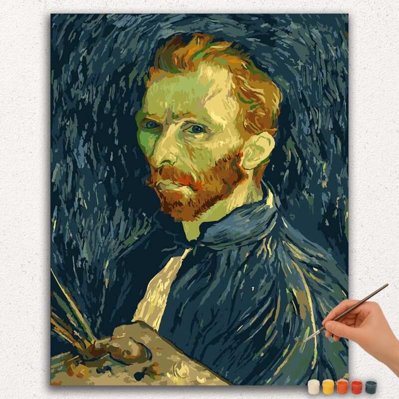 Paint-By-Numbers-DIamond-Painting-Ver-jpgg-28 Self Portrait - Van Gogh Paint by Numbers