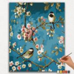 Paint-By-Numbers-DIamond-Painting-Ver-jpgg-34 Sparrows and Flowers - Paint by Numbers