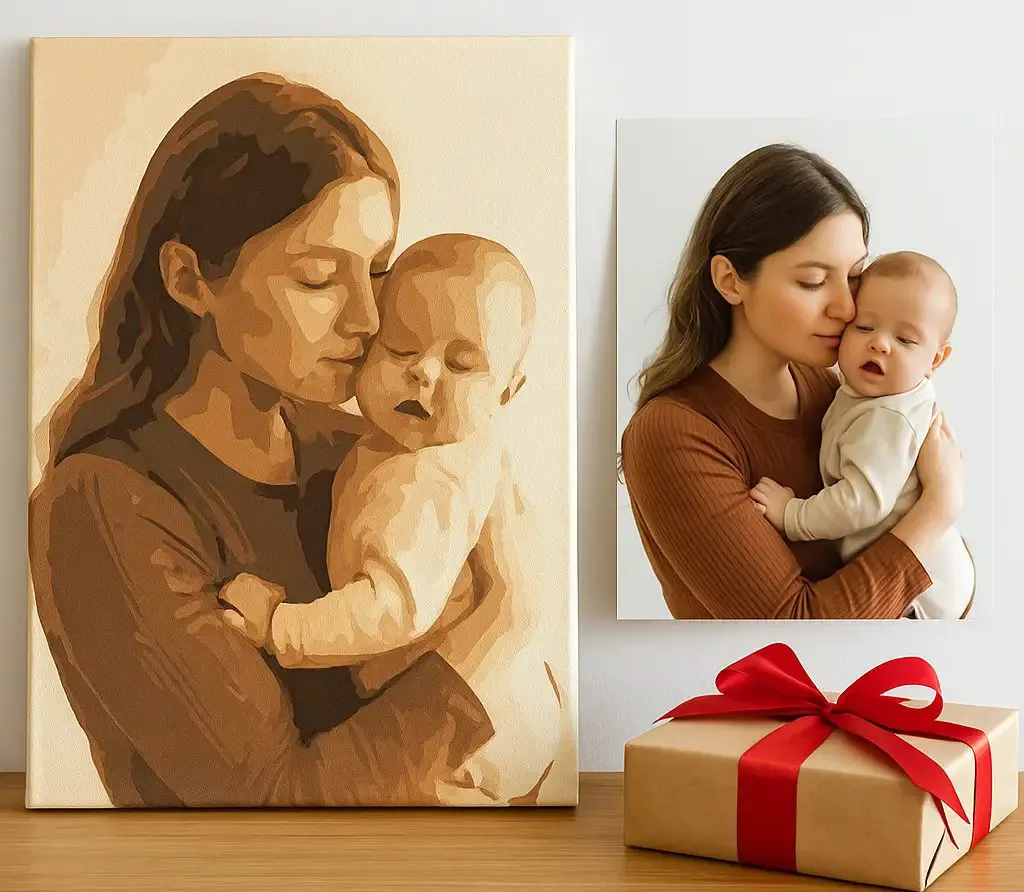 Personalized Photo to Painting Gift Idea copy DIY paintings - Paint by numbers - Diamond Painting