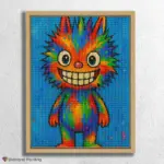 Rainbow_Creature_on_Blue_Canvas_float-diamond-painting-paintingscart Rainbow_Creature_on_Blue_Canvas Labubu Doll