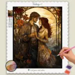 Romantic Couple Stained Glass