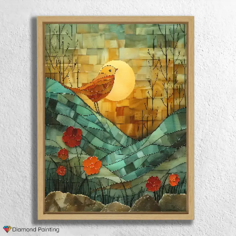 Abstract Bird on Mountains