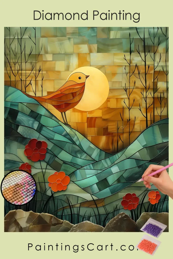 Abstract Bird on Mountains 1 Abstract Bird on Mountains