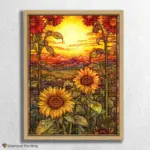 Sunflowers Stained Glass