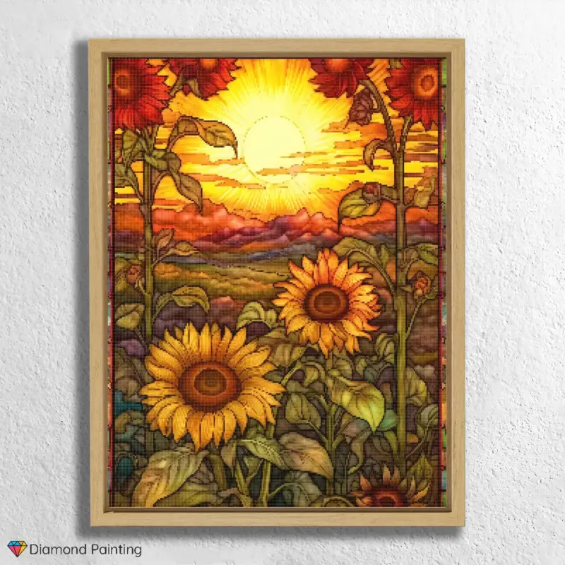 Sunflowers Stained Glass