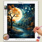Starry_Fall_Nights_104444_base-diamond-painting-paintingscart River in Moonlight
