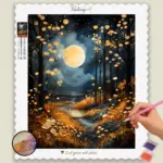 Starry_Fall_Nights_144447_base-diamond-painting-paintingscart Forest Moonlight