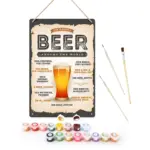 TPH001-1 Beer Around the World Metal Poster