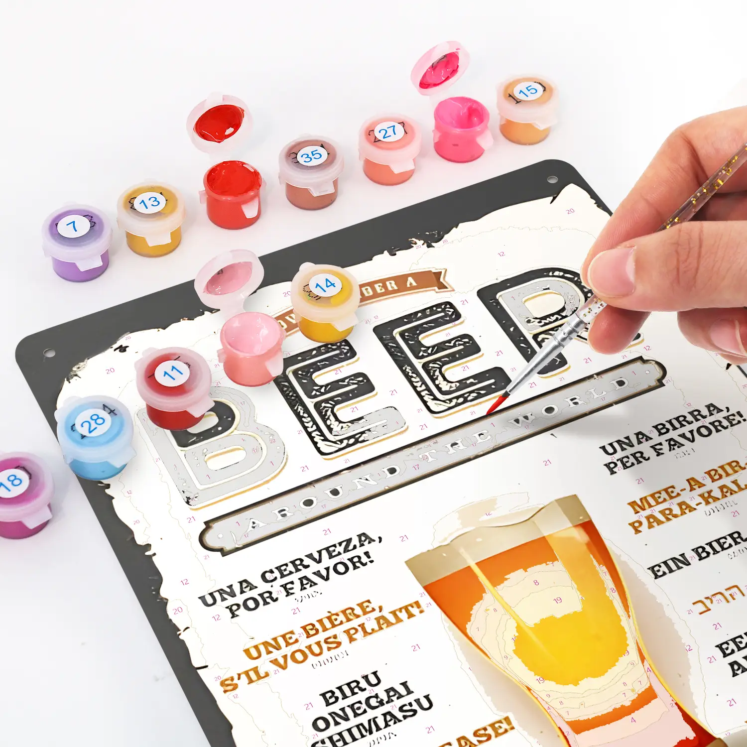 Beer Around the World Metal Poster 3 Metal Poster