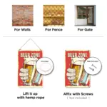 Beer Zone DIY Metal Poster